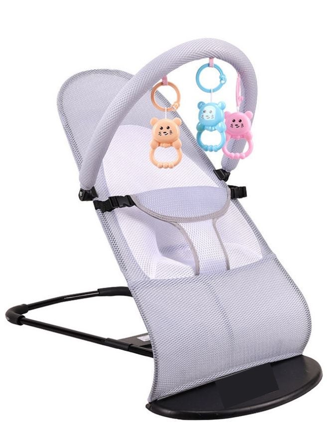 ماس كرسي هزاز للأطفال مع ألعاب معلّقة – مريح وآمن للنوم واللعب - Image 1